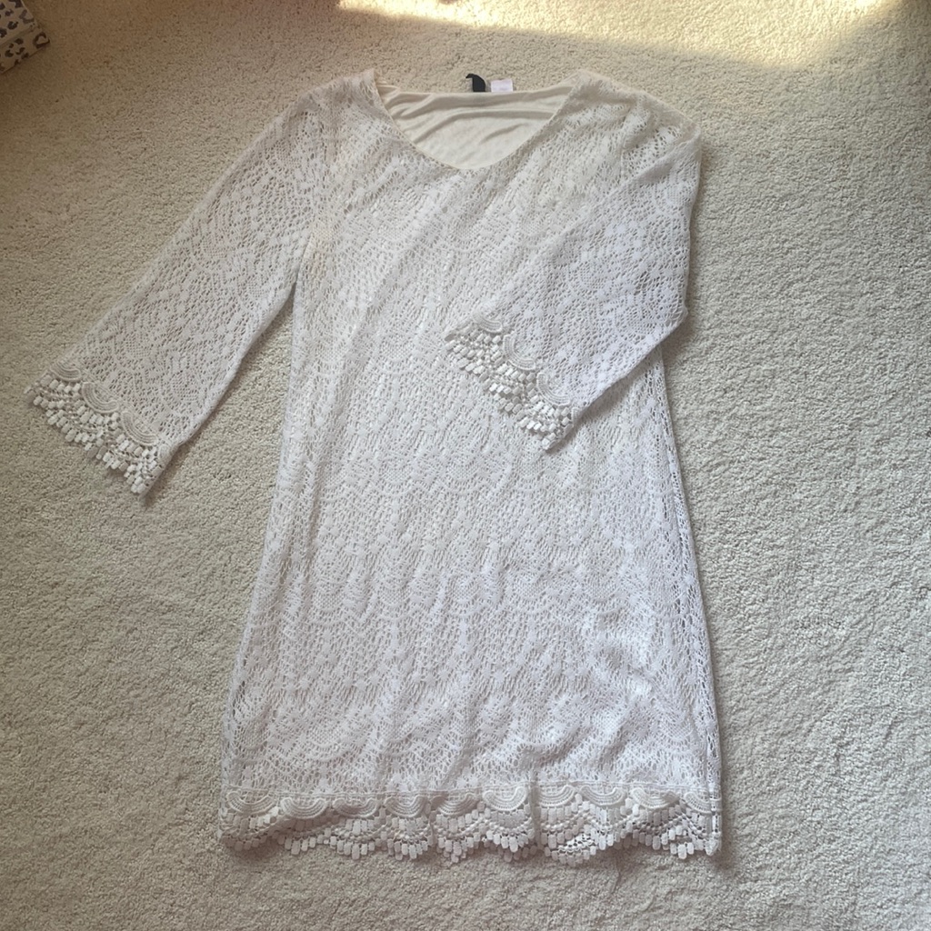Divided Byh&M Cream Lace Dress Size 4